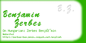 benjamin zerbes business card